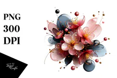 Abstract Cherry Blossom, Transparent PNG Product Image 1