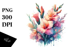 -Like Gladiolus Painting, Transparent PNG Product Image 1