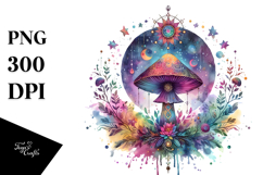 Magical Celestial Mushroom PNG Product Image 1