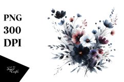 Bold Flowers Canvas | Sublimation | Clipart Product Image 3