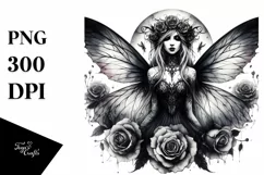 Vibrant Gothic Fairy PNG Product Image 3