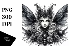 Vibrant Gothic Fairy PNG Product Image 1