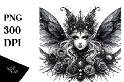 Vibrant Gothic Fairy PNG Product Image 1