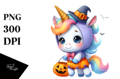 Halloween Baby Unicorn Clipart Product Image 1