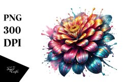 Abstract Shiny Zinnia | Clipart Product Image 3