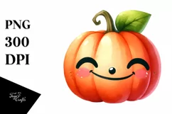 Funny Vibrant Pumpkin Cute | Clipart Product Image 1