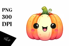 Funny Vibrant Pumpkin Cute | Clipart Product Image 3