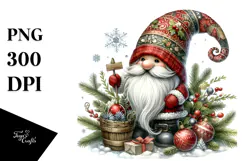 Detailed Christmas Gnome PNG Product Image 1