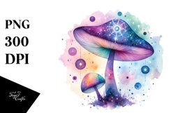 Colorful Watercolor Mushroom Product Image 3