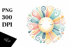 Pastel Sun Colorful Vibrant | Sublimation | Clipart Product Image 3