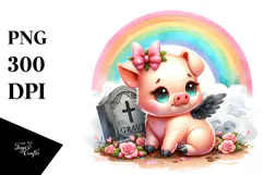 Halloween Baby Pig Clipart Product Image 1