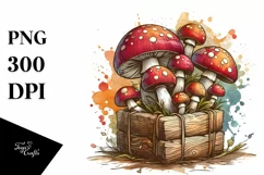 Detailed Mushroom, High-Res PNG Product Image 1