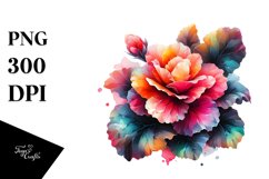 Shiny Begonia Made of Material | Sublimation Clipart Product Image 3