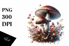Pastel Glossy Mushroom, Transparent PNG Product Image 3