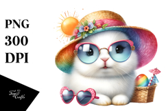 Colorful Cute Baby Bunny | Clipart Product Image 1