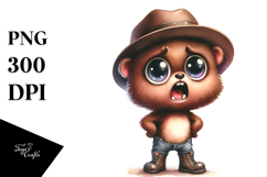 Expressive Baby Bear Clipart Product Image 1