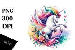 Colorful Unicorn Dancing | Clipart Product Image 1