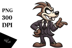 Goofy Cartoon Reaper with Suit PNG Product Image 1