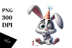 Trending Goofy Cartoon Rabbit PNG Product Image 1