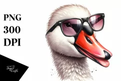 Detailed Funny Cute Swan Portrait Product Image 3