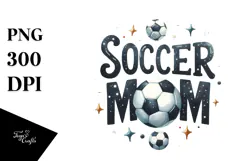 Watercolor Soccer Mom, High-Quality PNG Product Image 1