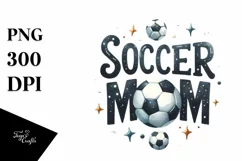 Watercolor Soccer Mom, High-Quality PNG Product Image 3