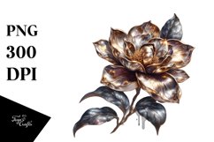 Detailed Gardenia Splash | Sublimation | Clipart Product Image 3