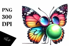 High Detail Watercolor Butterfly Sunglasses Product Image 1