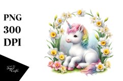 Cute Baby Unicorn Clipart Product Image 3