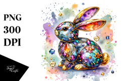 colorful Bunny Made of PNG Product Image 1
