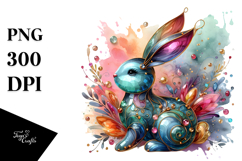 colorful Bunny Made of PNG Product Image 1
