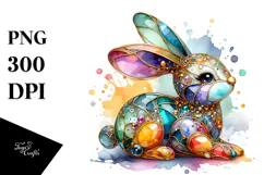 colorful Bunny Made of PNG Product Image 1