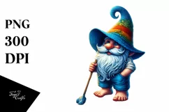 Beach Gnome Azzure Accents Shorts Tee Shirt | Sublimation Product Image 3