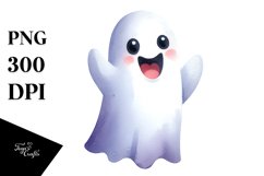 Simple Halloween Ghost Clipart Product Image 3