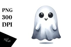 Simple Halloween Ghost Clipart Product Image 3