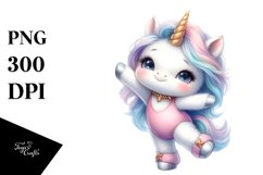 Cute Baby Unicorn Clipart Product Image 3