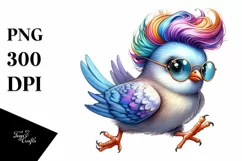 Funny Running Baby Dove, Transparent PNG Product Image 1