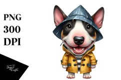 Abstract Watercolor Baby Bull Terrier | Clipart Product Image 3