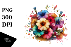 Colorful Petunia PNG Product Image 1
