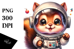 Cute Baby Squirrel with Goofy Smile, PNG Product Image 1