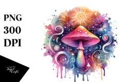 Magical Celestial Mushroom Tarot PNG Product Image 1