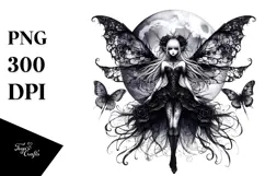 Vibrant Gothic Fairy PNG Product Image 1