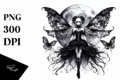 Vibrant Gothic Fairy PNG Product Image 3