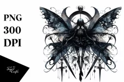 Vibrant Gothic Fairy PNG Product Image 1