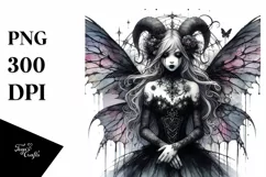 Detailed Gothic Fairy PNG Product Image 3