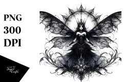 Detailed Gothic Fairy PNG Product Image 1