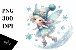 Small Snow Fairy Tumbling PNG Product Image 1