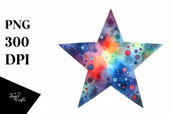 Colorful Smiling Star PNG Product Image 1