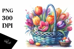 Colorful Watercolor Bouquet with Hyacinth | Sublimation | Product Image 3