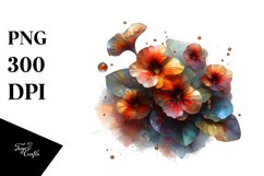 Abstract Glossy Nasturtium Made of | Clipart Product Image 3